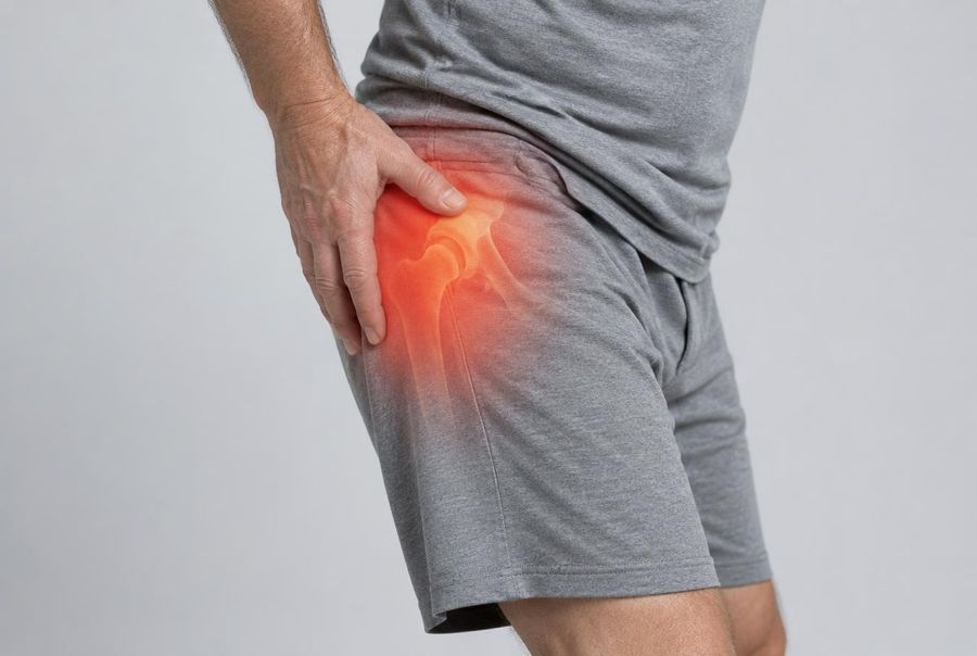Hip discomfort area