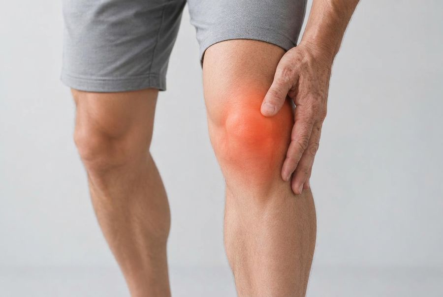 Knee discomfort area
